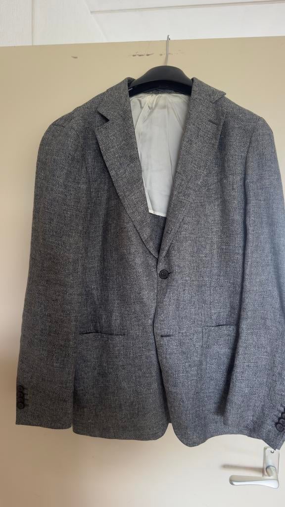 Suitsupply Linnen Colbert | Colberts, Ophalen of Verzenden, Gedragen, Maat 48/50 (M), Grijs