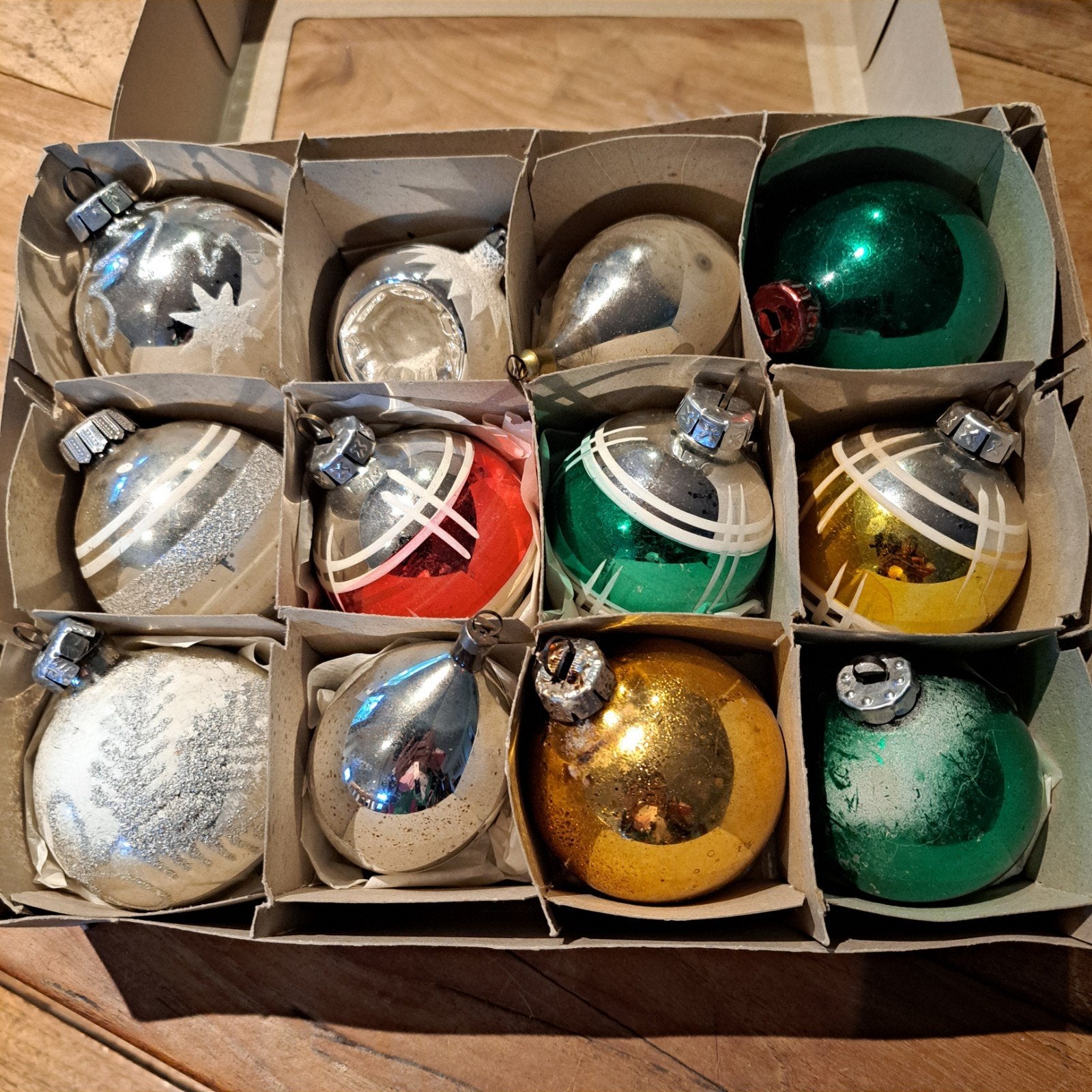 oude kerstbllen, Ophalen of Verzenden