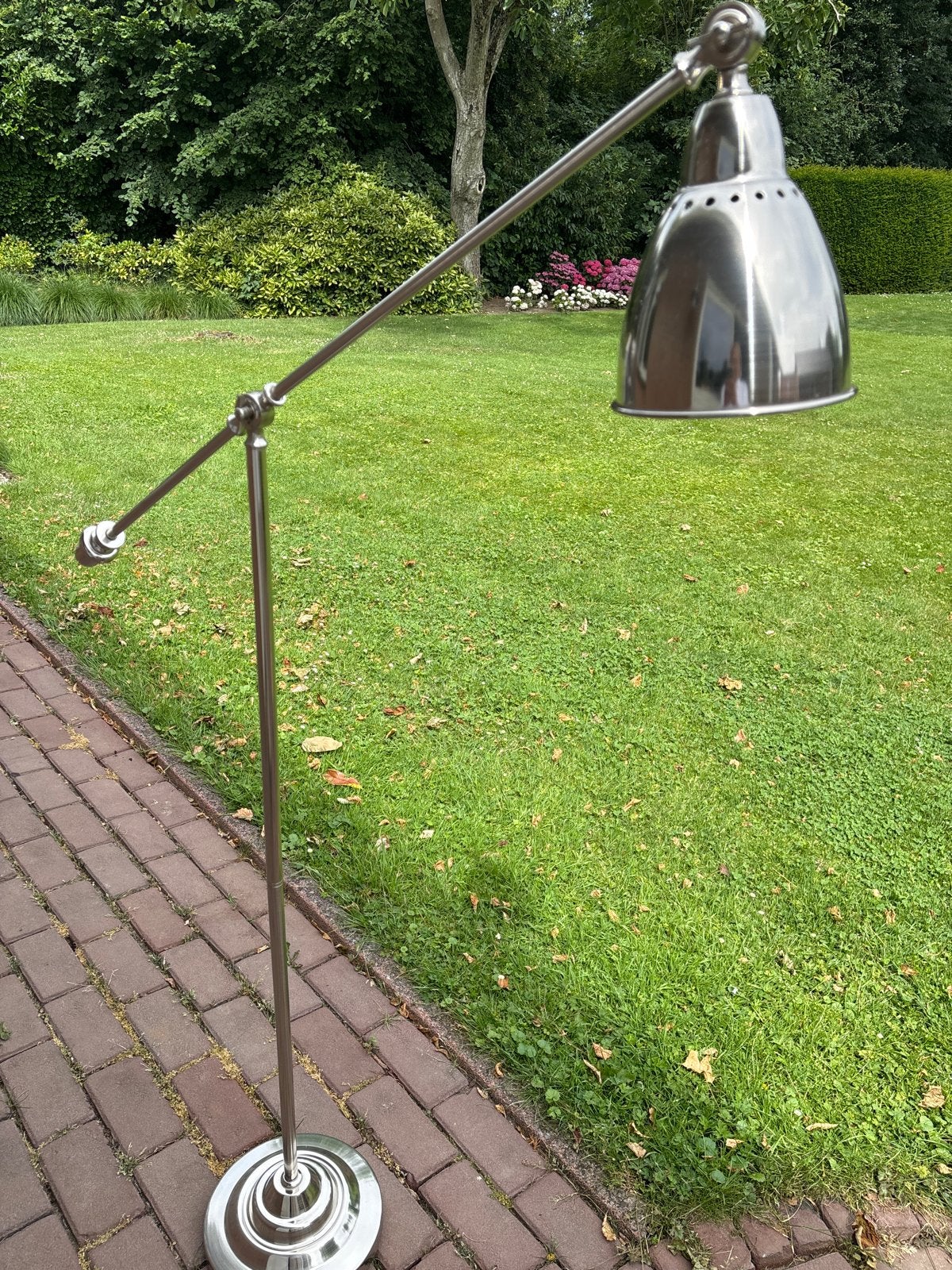 IKEA Barometer vloerlamp - Verstelbaar en stijlvol, Ophalen, E27 (groot), Zo goed als nieuw, Metaal