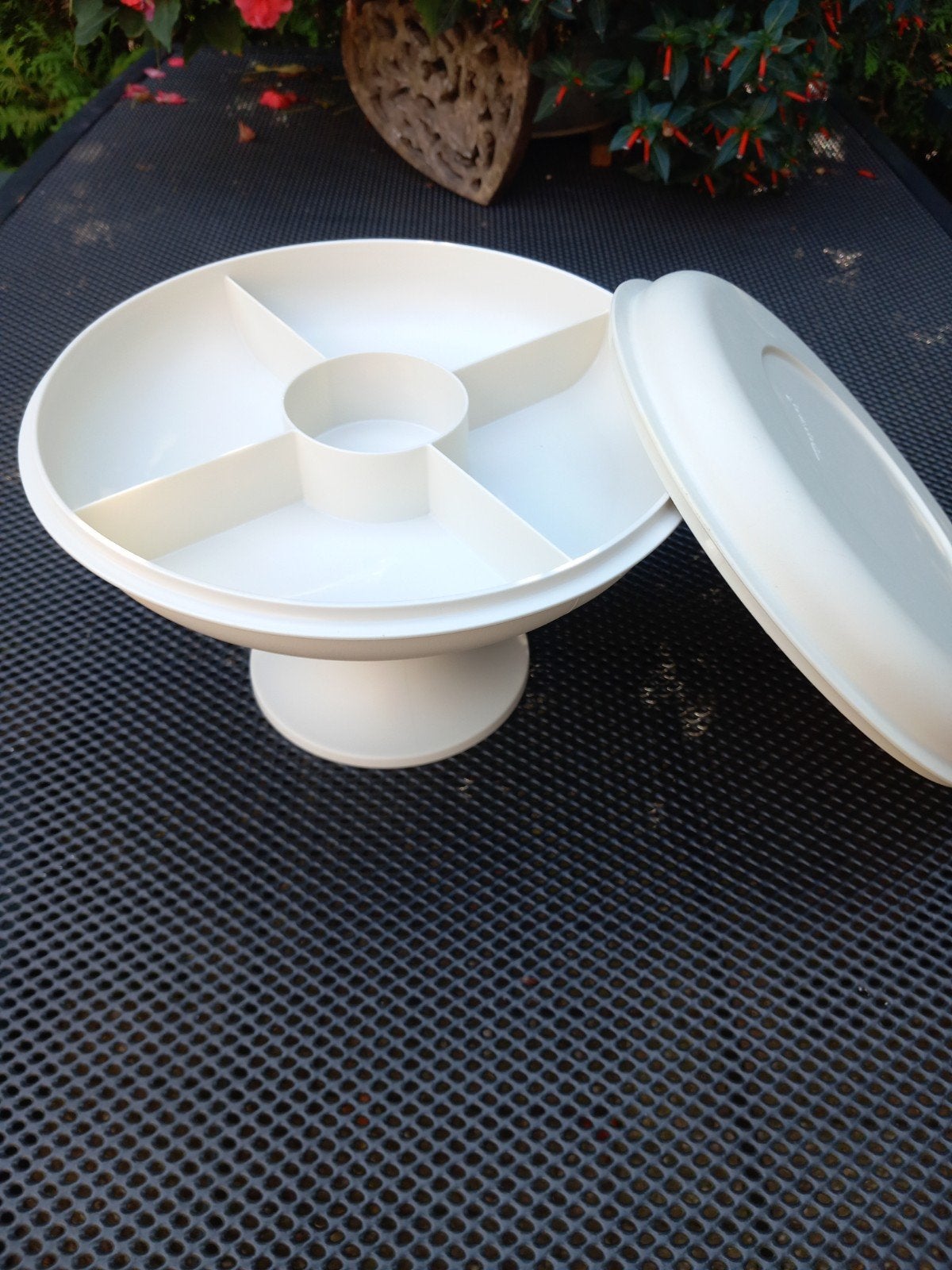 Tupperware plateauschaal hapjesschaal, Ophalen of Verzenden, Zo goed als nieuw