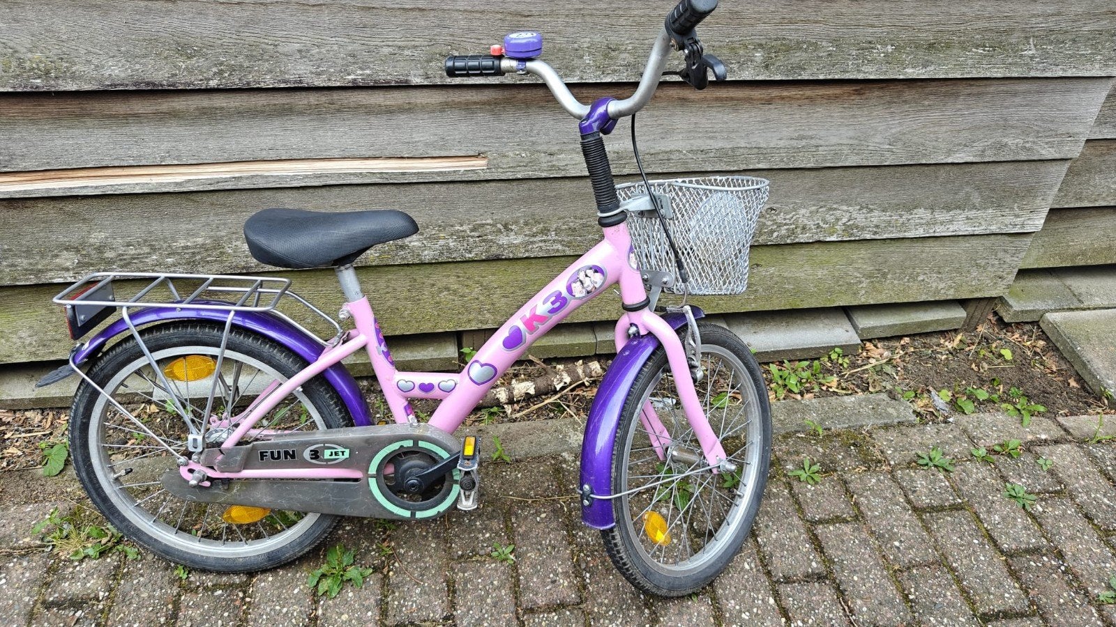 meisjesfiets, Fietsen en Brommers, Fietsen | Kinderfietsjes, Ophalen, Gebruikt, 16 tot 20 inch