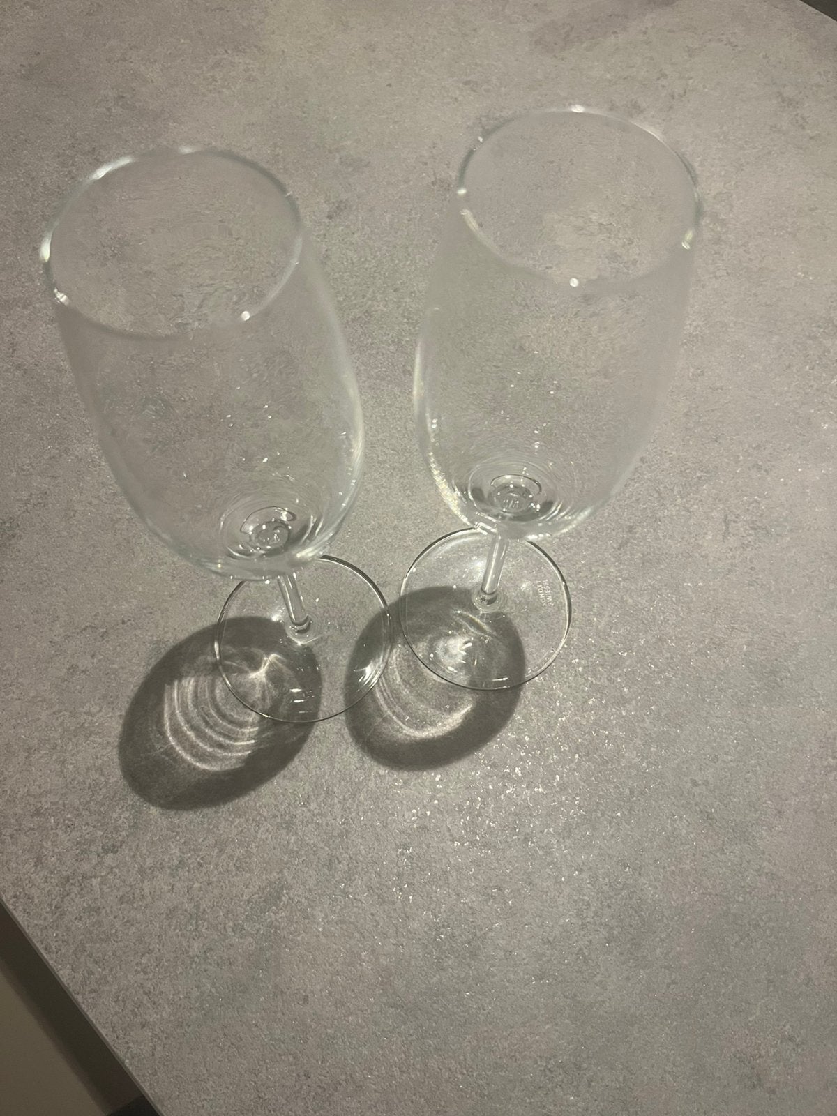 Schott Zwiesel champagneglazen 2 stuks, Ophalen, Zo goed als nieuw, Overige typen