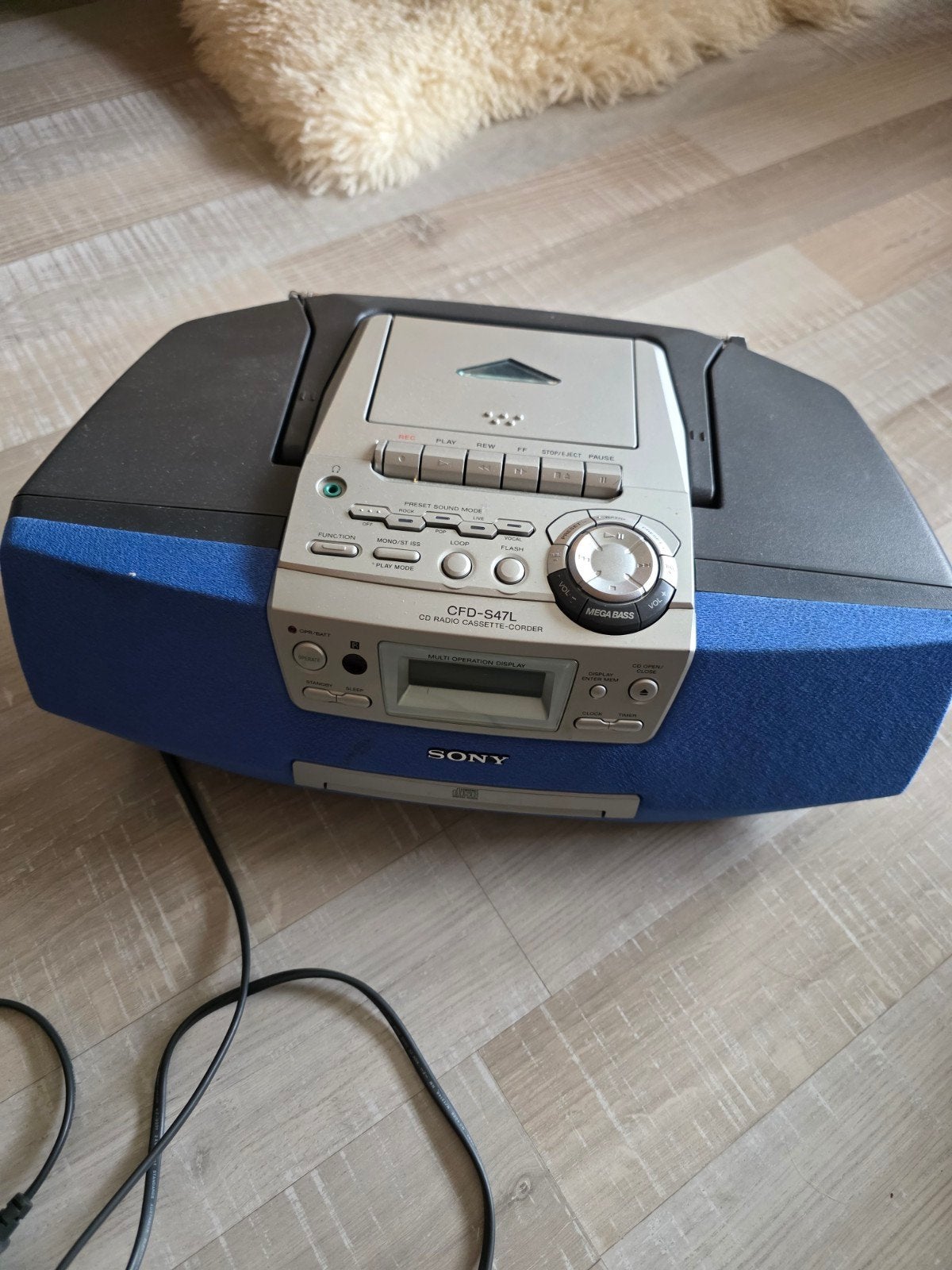 Sony CFD-S47L CD Radio Cassette-Corder, Ophalen, Gebruikt, Sony, Draagbaar