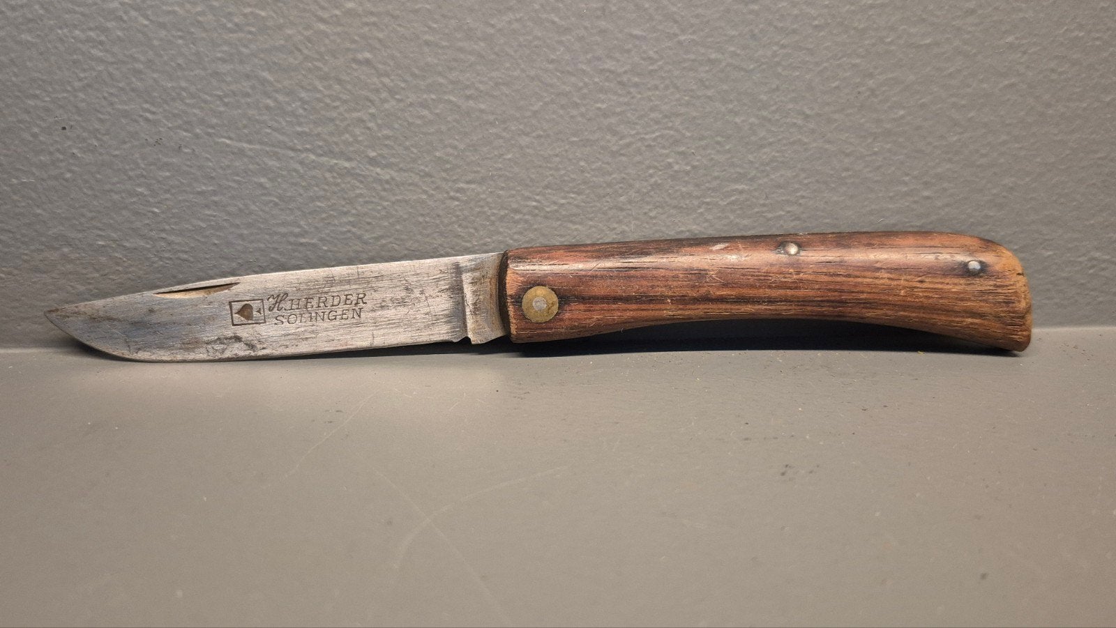 Vintage Herder Solingen zakmes - 19 cm, Ophalen of Verzenden