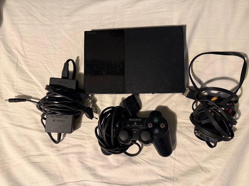 PS2 Playstation 2 Slim | Compleet-Getest | + Controller, Spelcomputers en Games, Spelcomputers | Sony PlayStation 2, Gebruikt