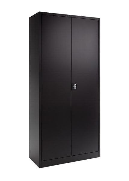 zwart stalen kantoorkast, opbergkast, kast (H180xB80xD38 cm), Ophalen, Nieuw, 50 tot 100 cm, X