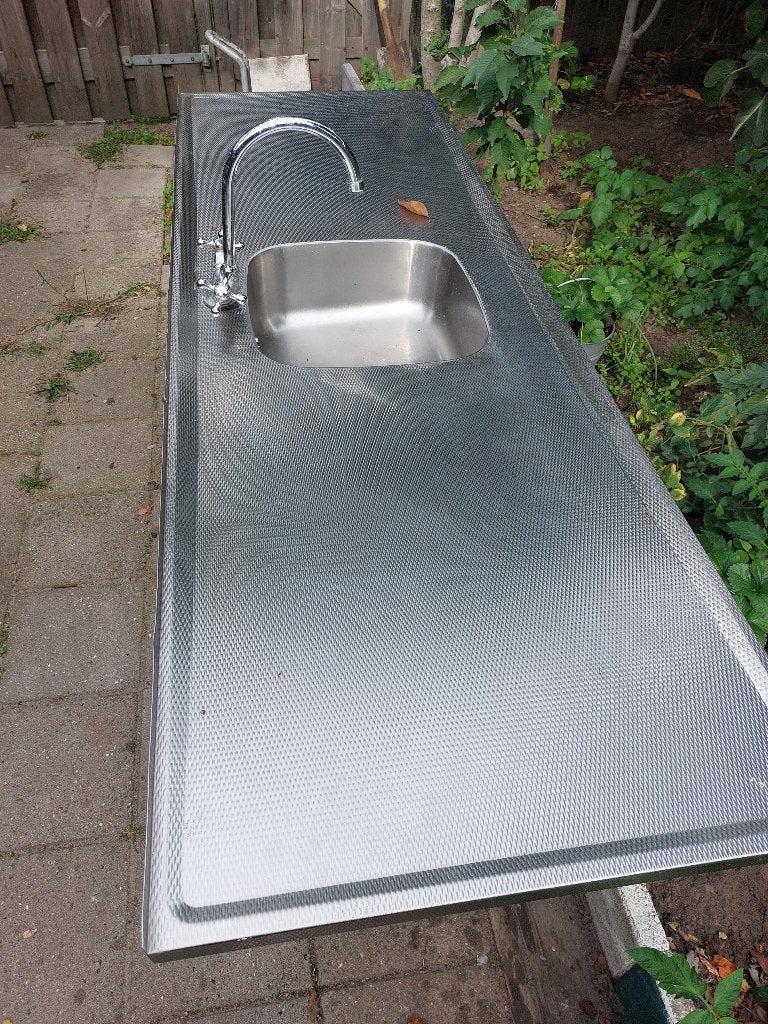 Keukenblad voor buiten 180.60.80, 150 tot 200 cm, Ophalen of Verzenden, Zo goed als nieuw, Minder dan 100 cm