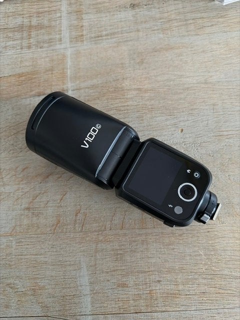 Godox V100  TTL - voor Canon, Canon, Externe flitser, Ophalen of Verzenden, Zo goed als nieuw