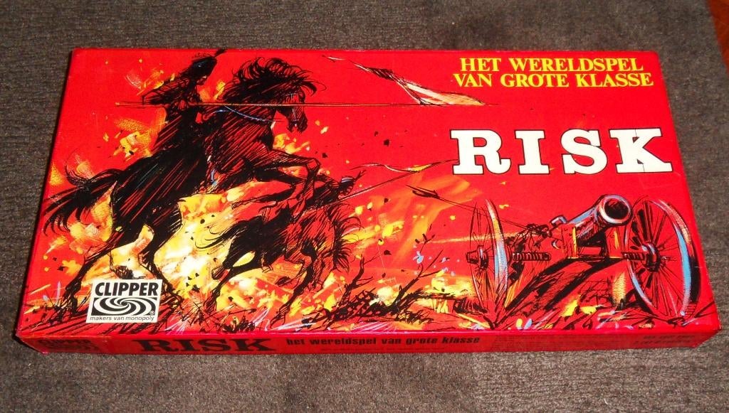 Risk rode doos spel van Clipper nostalgie!!, Vijf spelers of meer, Ophalen of Verzenden, Gebruikt, Clipper