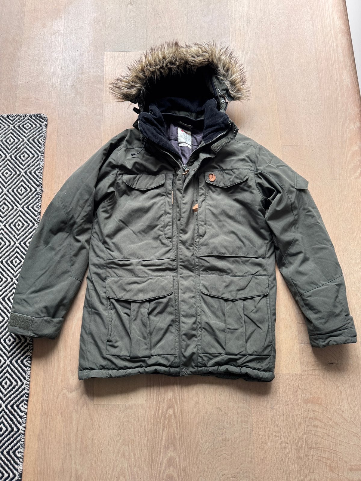 Nette fjallraven yupik parka maat m hydratic g1000 groen, Ophalen of Verzenden, Gedragen, Groen