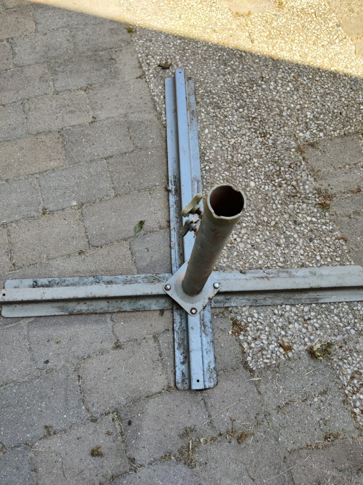 Grote kruis parasol voet, Ophalen, Minder dan 1 meter, Parasolvoet