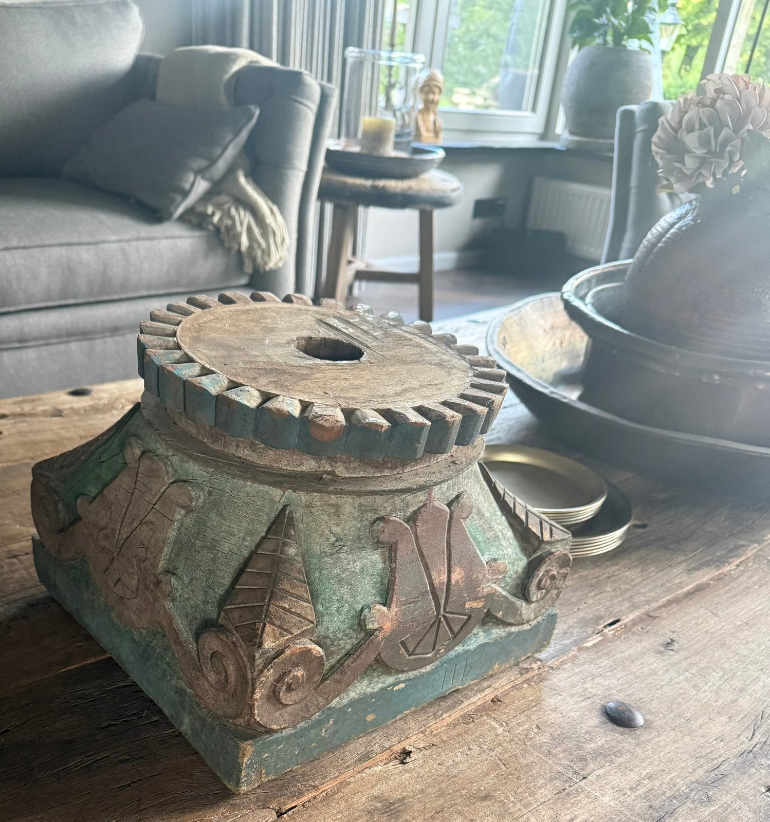 Unieke oude poer!, Ophalen, Hout, Gebruikt, Meerkleurig