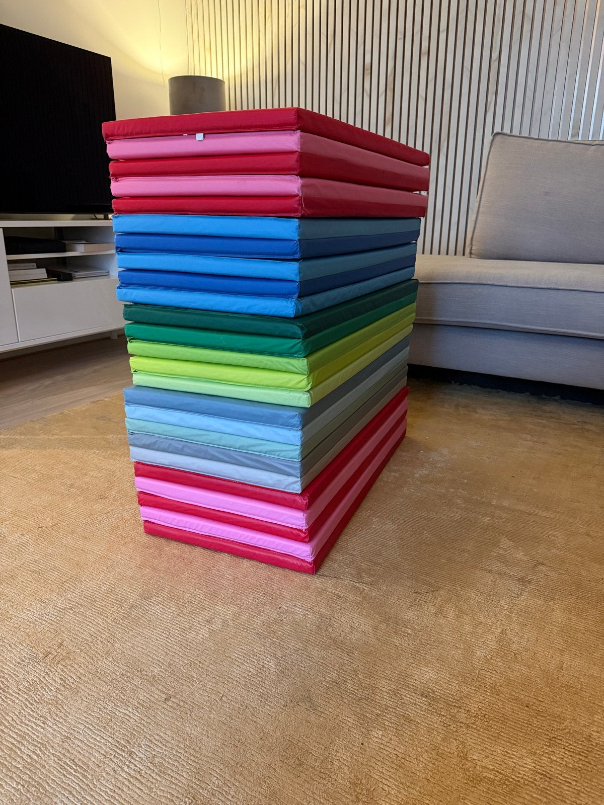 Turnmatten in diverse kleuren - Stapelbaar en opvouwbaar, Gebruikt, Overige kleuren, Materiaal, Maat 36 t/m 42