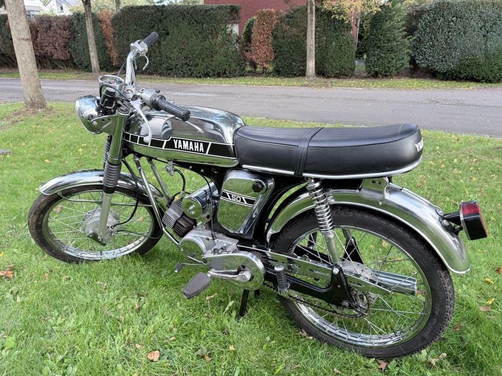 Yamaha FS1 bromfiets - Klassieke 50cc, Fietsen en Brommers, Ophalen, Maximaal 45 km/u, Yamaha, 4 versnellingen