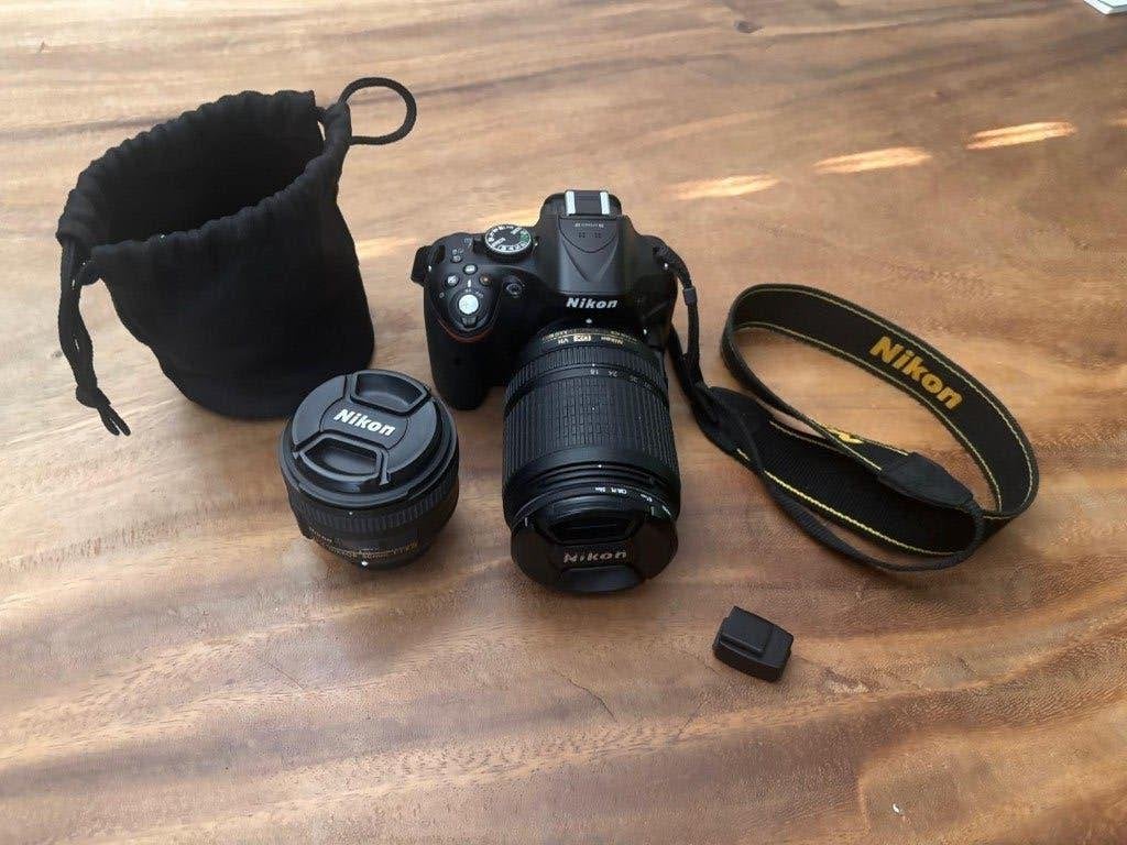 Nikon D5200 + 18-140 VR + 50mm f/1.8 + WiFi, Audio, Tv en Foto, Fotocamera's Digitaal, Zo goed als nieuw, Spiegelreflex, Nikon