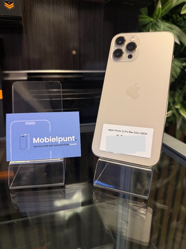 iPhone 12 Pro Max 128GB Goud | 12 mnd garantie, Telecommunicatie, Apple Distribution International Ltd., Zonder simlock, https://regulatoryinfo.apple.com/compliance/enquiry
