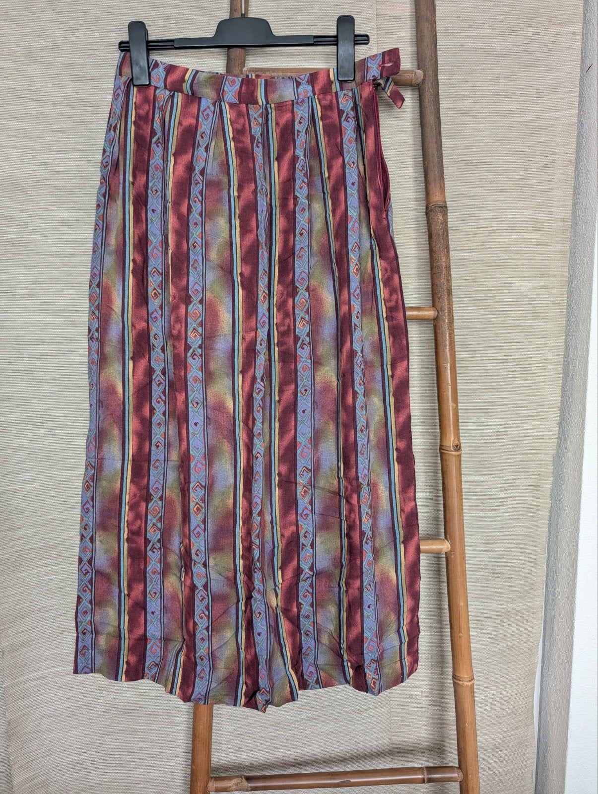 Vintage maxi rok, Kleding | Dames, Ophalen of Verzenden, Zo goed als nieuw, Blauw, Onder de knie
