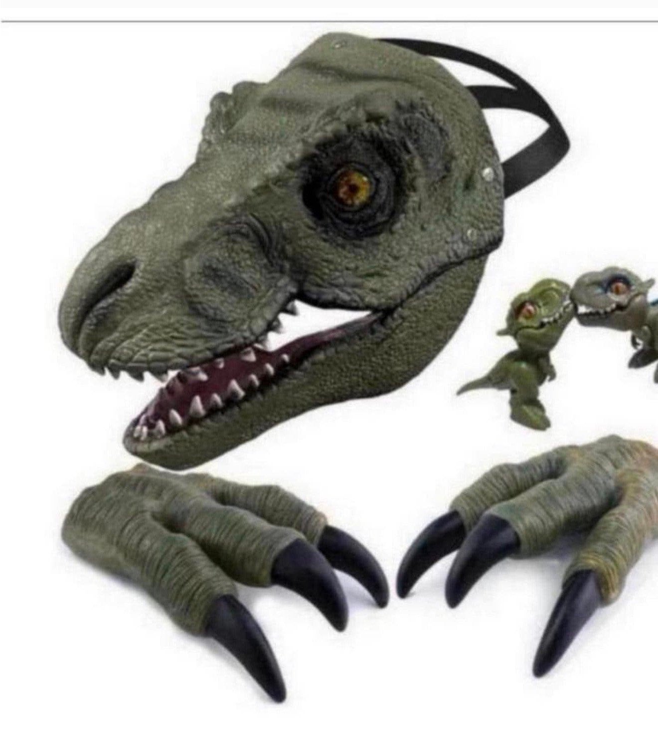 Dinosaur dino dinosaurus verkleed-set, mask masker klauwen, P, Jongen of Meisje, P, P