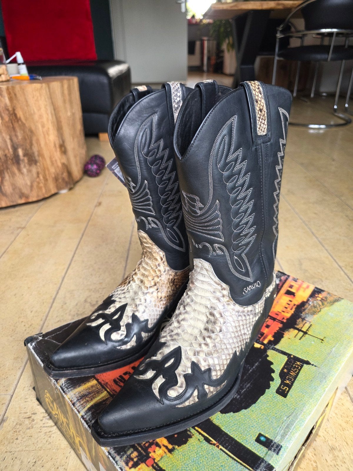 Sancho python boots mt 46.Cowboy western laarzen.Als nieuw, Ophalen of Verzenden, Zo goed als nieuw, Bruin, Boots