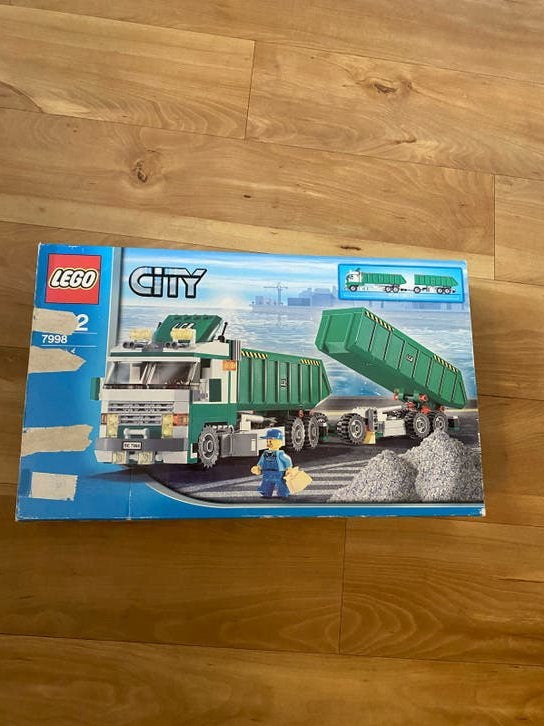 Lego City 7998 Vuilniswagen met instructies en doos, Lego, Ophalen of Verzenden, Compleet, Complete set