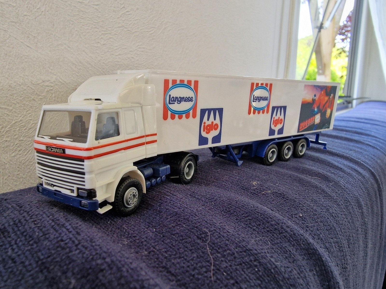 Scania Langnese Iglo Truck Model, Overige merken, Gebruikt, 1:50 of kleiner, Ophalen of Verzenden