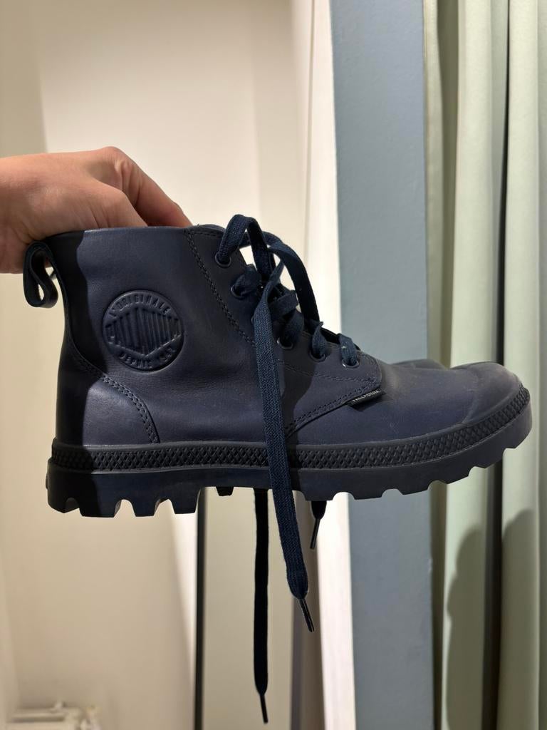 Palladium schoenen blauw leer 41, Ophalen of Verzenden, Zo goed als nieuw, Blauw