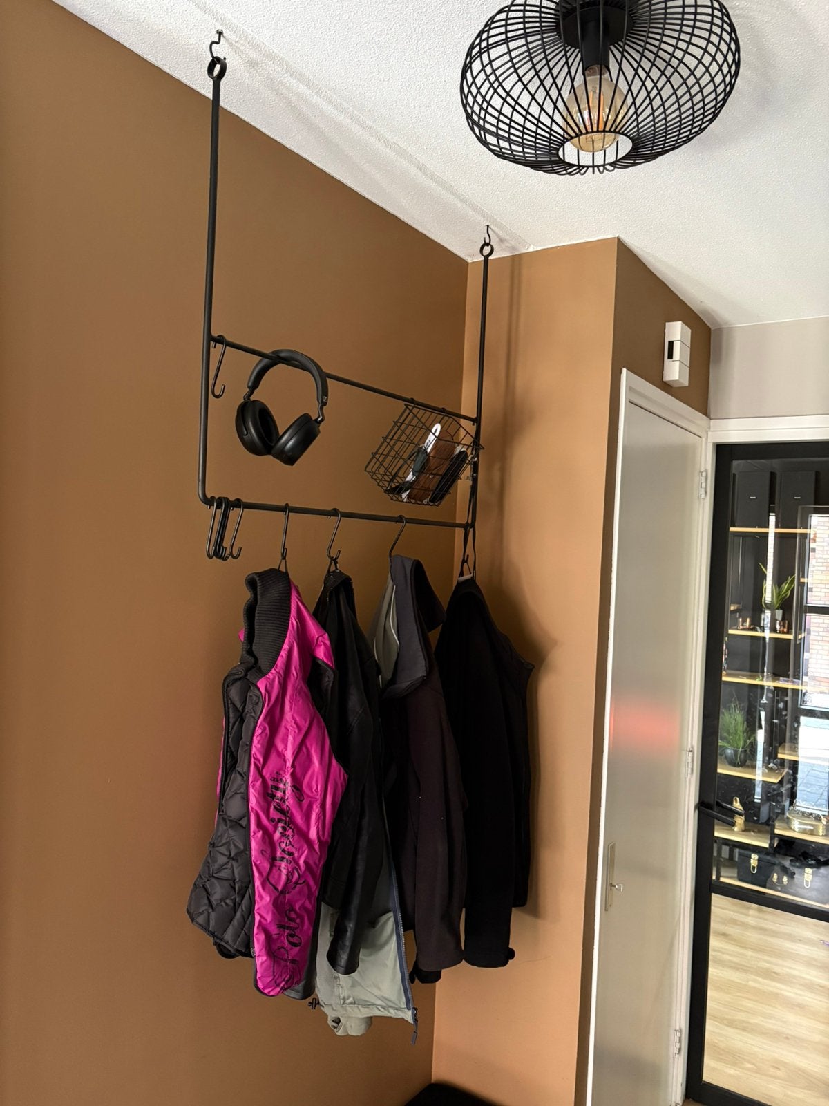 Plafond Kapstok industrieel, Huis en Inrichting, Ophalen, 100 tot 150 cm, 100 tot 150 cm, Zo goed als nieuw