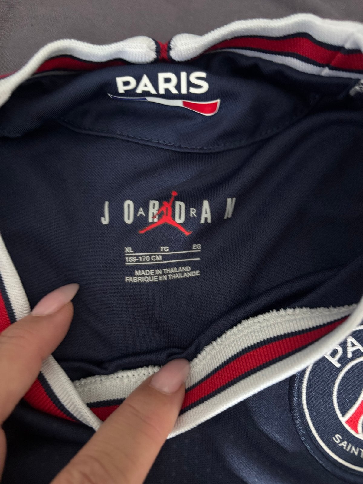 PSG Jordan trainingspak - Maat 158-170, Ophalen, Blauw, Overige maten, Zo goed als nieuw