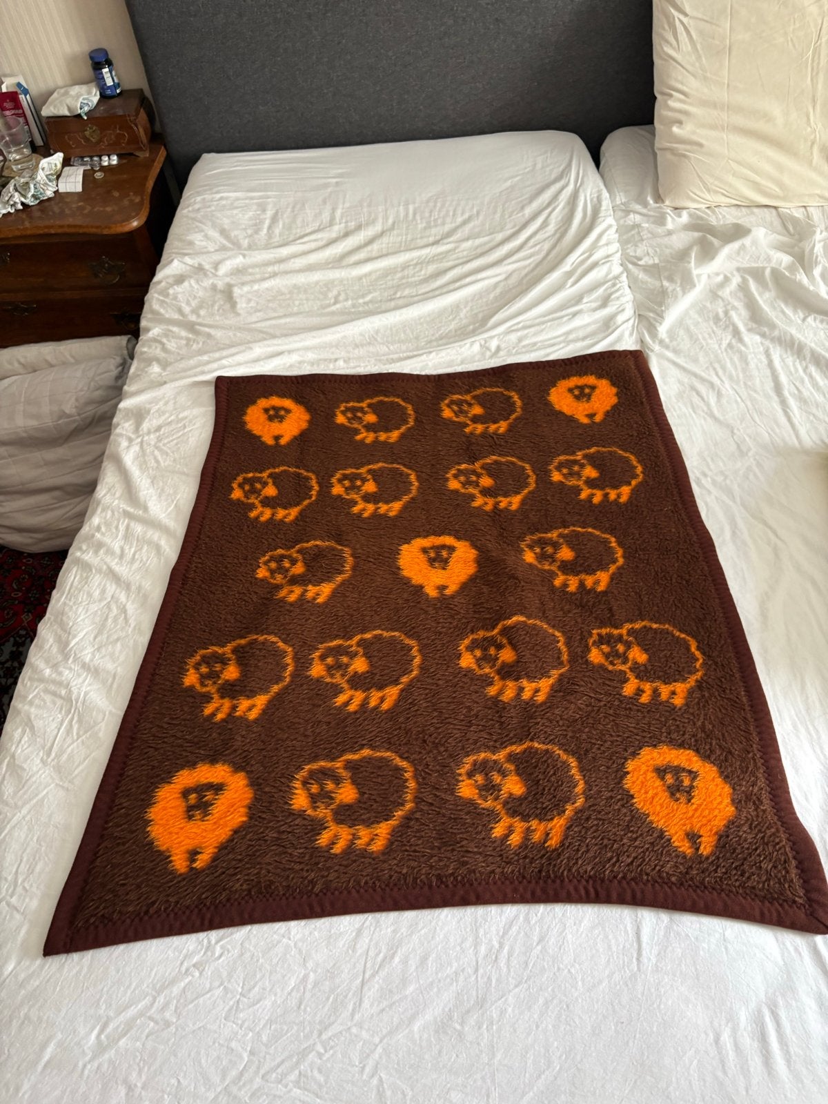 3 Wollen Dekens - Vintage en Warm, Huis en Inrichting, Slaapkamer | Beddengoed, Gebruikt, Meerkleurig, Ophalen of Verzenden, Deken of Dekbed