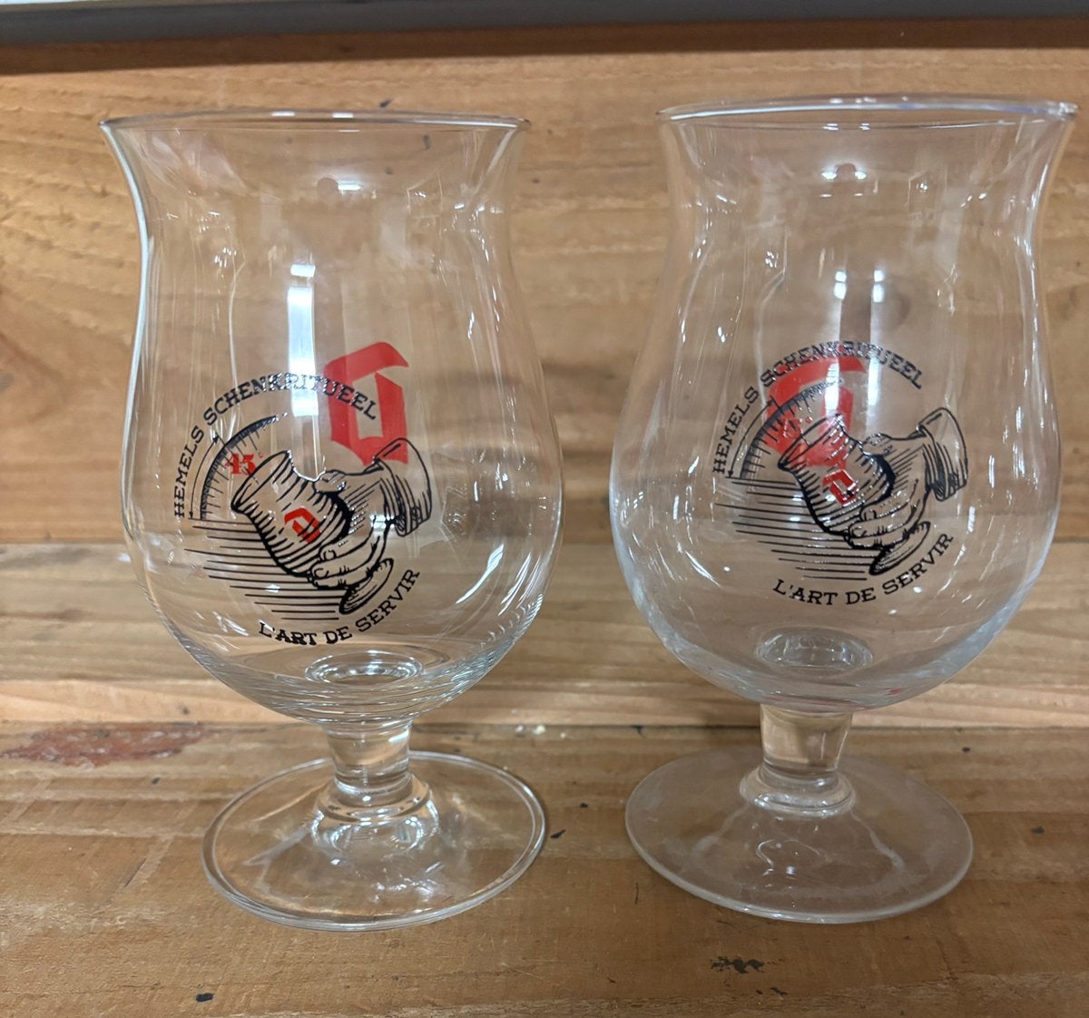 Duvel bierglazen, Ophalen of Verzenden, Zo goed als nieuw, Glas of Glazen, Duvel