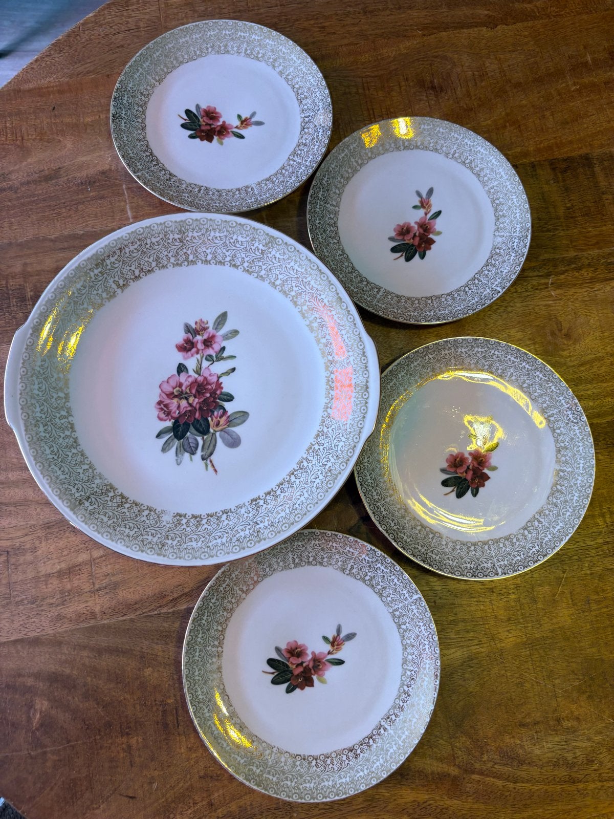 Vintage Bavaria porseleinen schalen en borden set, Ophalen of Verzenden