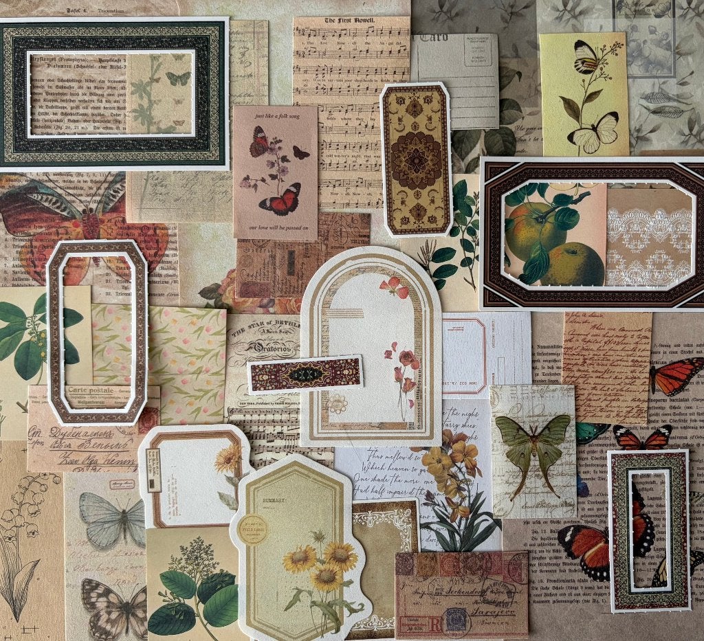 Scrapbooking, journaling lichte herfst kleuren papier, Hobby en Vrije tijd, Verzenden, Nieuw, Papier of Karton