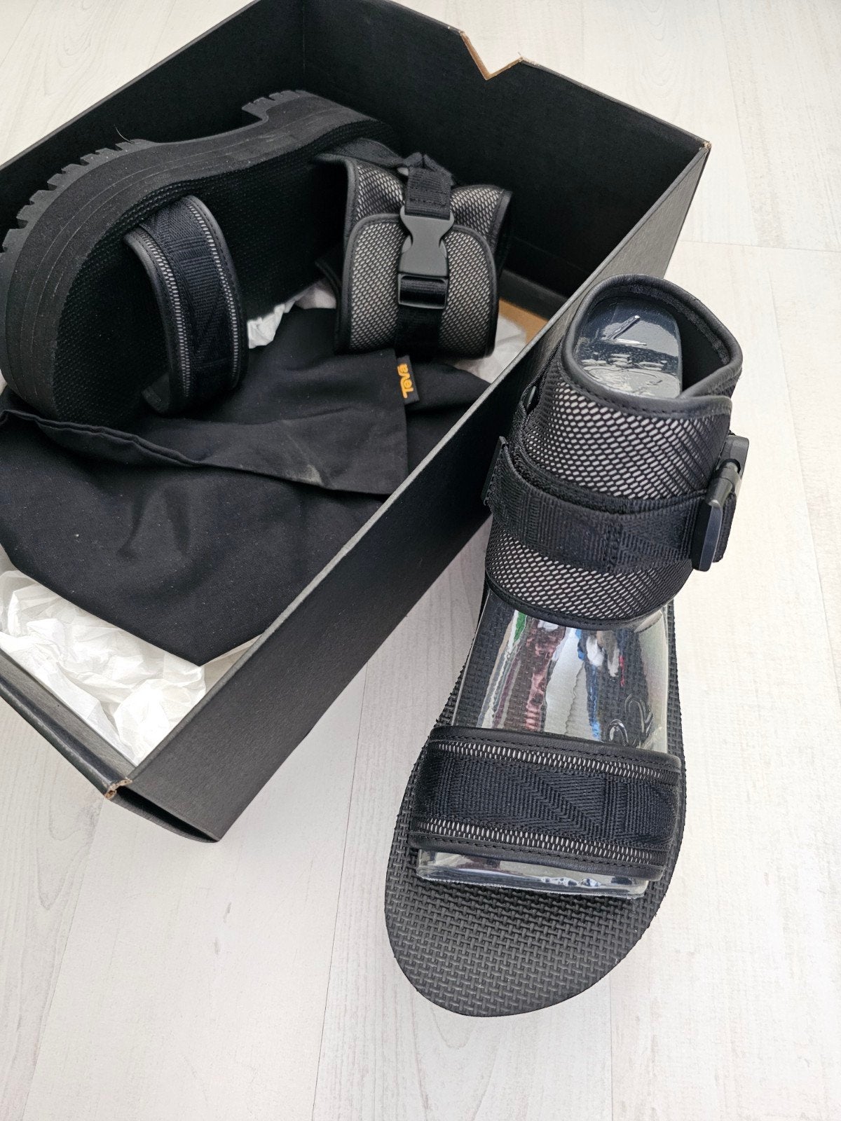 NIEUWE platform sandalen TEVA INDIO JEWEL maat 38, Zwart, Nieuw, Teva, Sandalen of Muiltjes