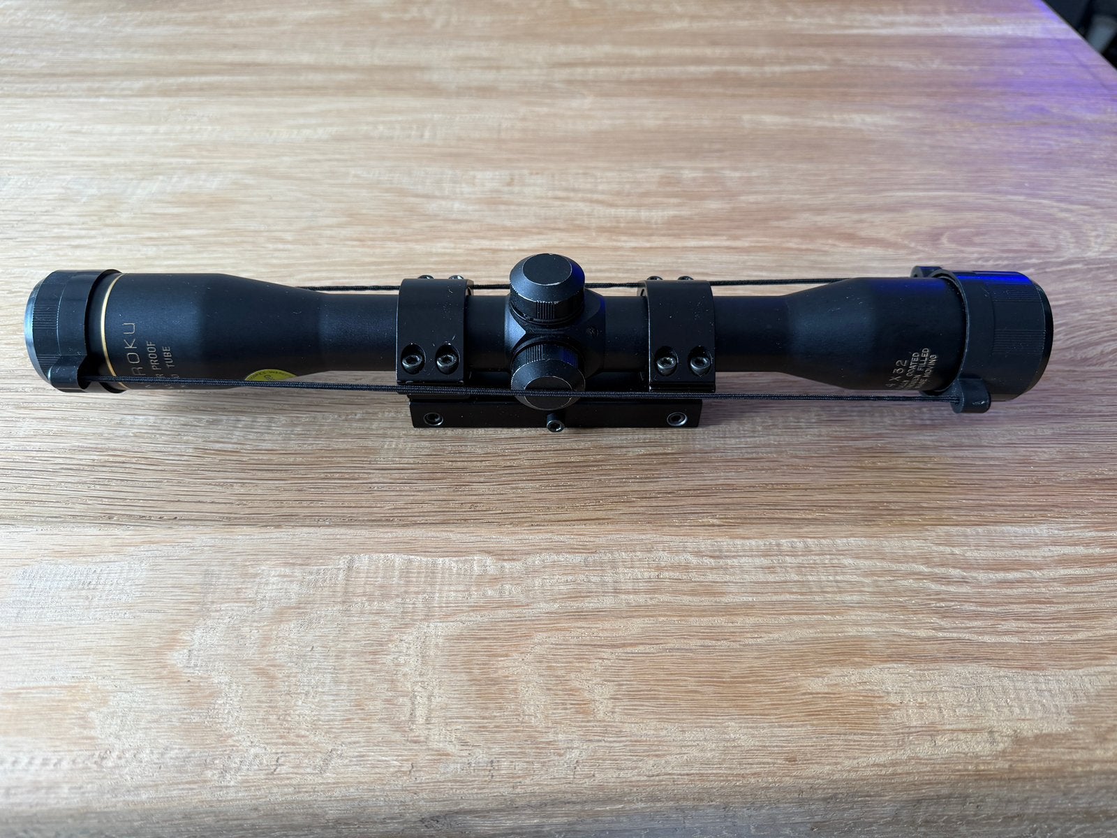 Richtkijker Miroku 4 x 32 incl. beschermkapjes en montage, Ophalen of Verzenden, Zo goed als nieuw