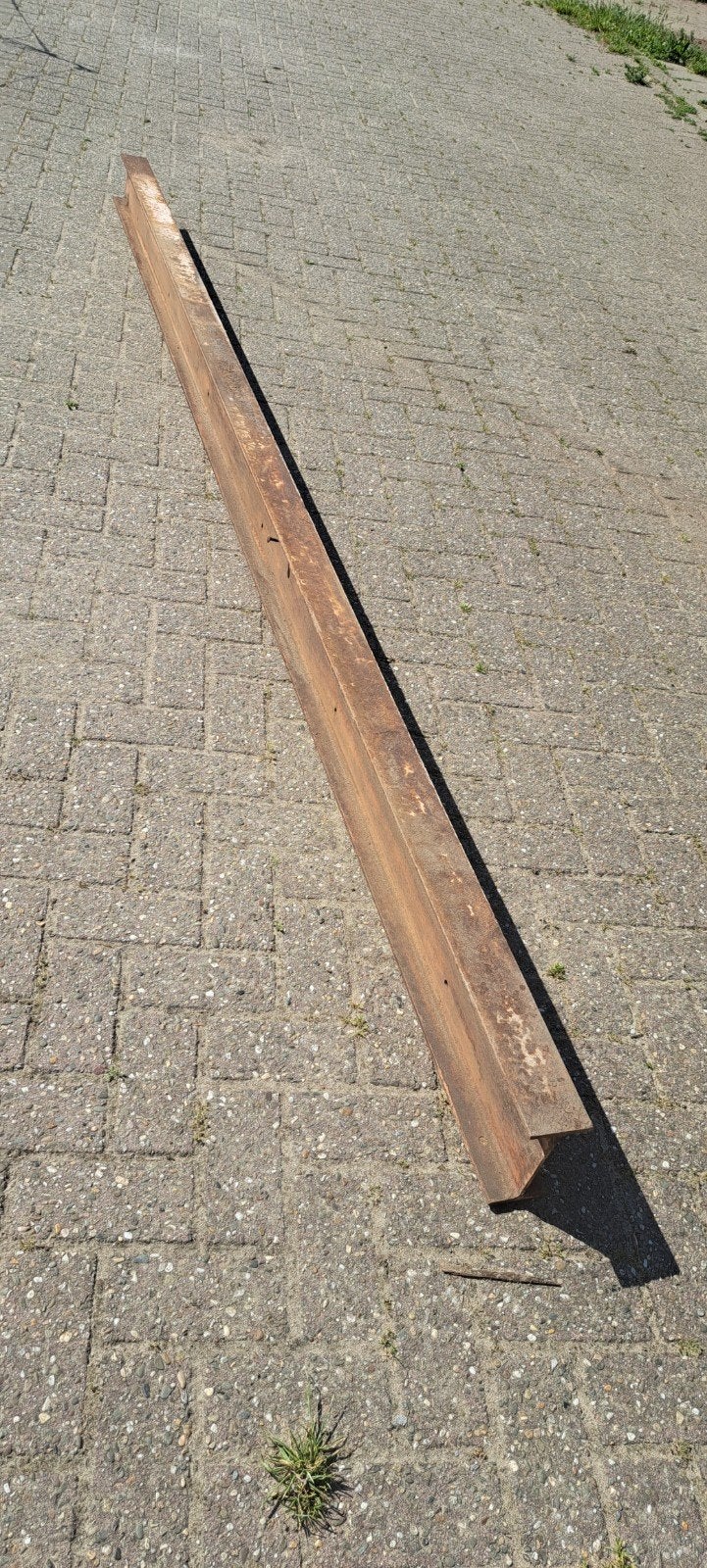 Gebruikte IJzeren H-balk - 347x8x16 cm met boorgaten, Ophalen, Gebruikt