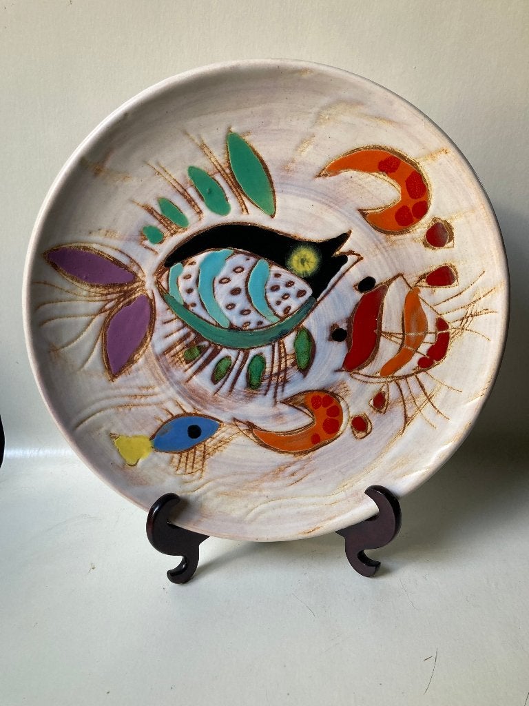 Vintage Frans handgeschilderd bord Vence, Antiek en Kunst, Ophalen of Verzenden