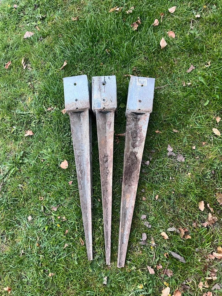 1Paalpunthouder van 10x10 cm, Ophalen of Verzenden, Gebruikt, Minder dan 180 cm, Overige typen