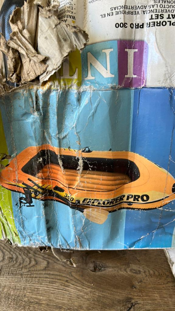 Intex explorer pro 300 bootje met peddels, Ophalen, Gebruikt