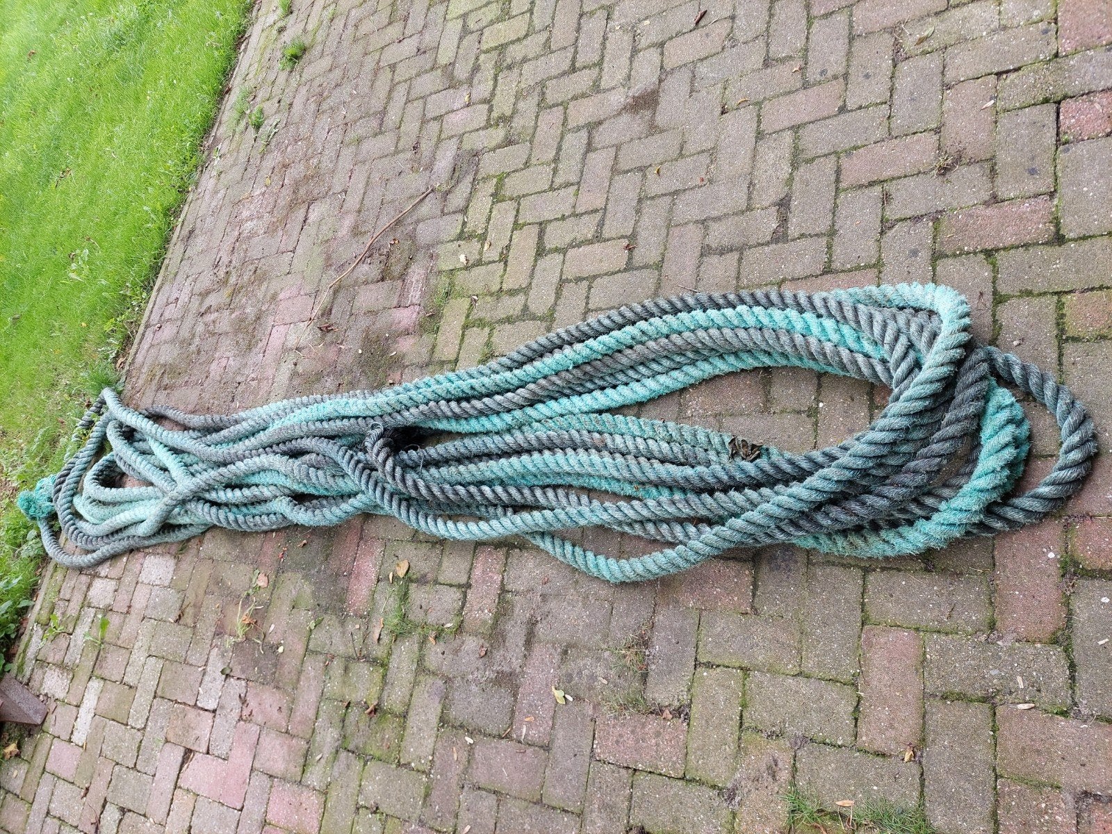 meertouw, gebruikt, Ophalen, Gebruikt, Lijn of Blok