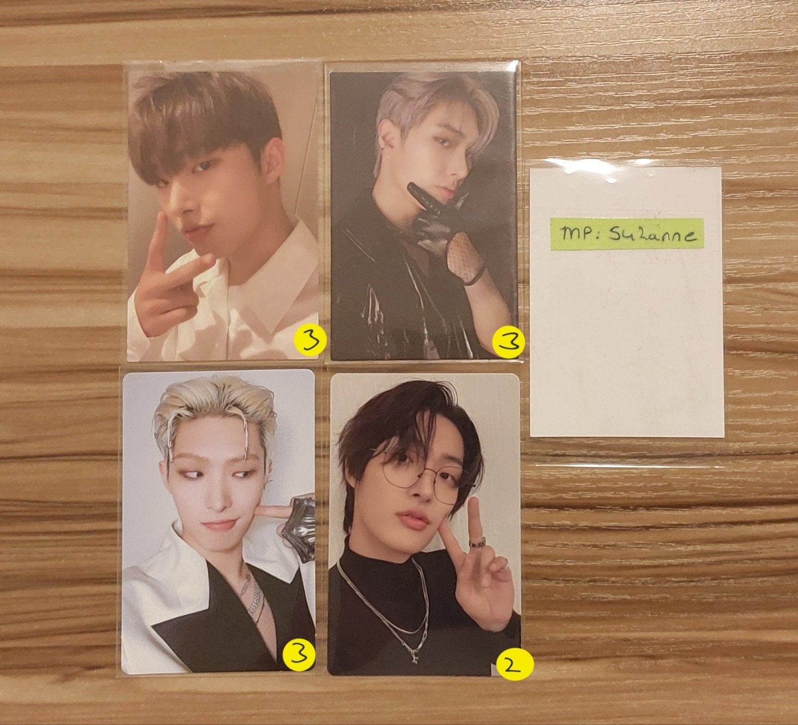 WTS/WTT | ATEEZ Kaarten/Cards | Mingi, Ophalen of Verzenden, Zo goed als nieuw, Overige thema's, Blanco kaart of Basiskaart