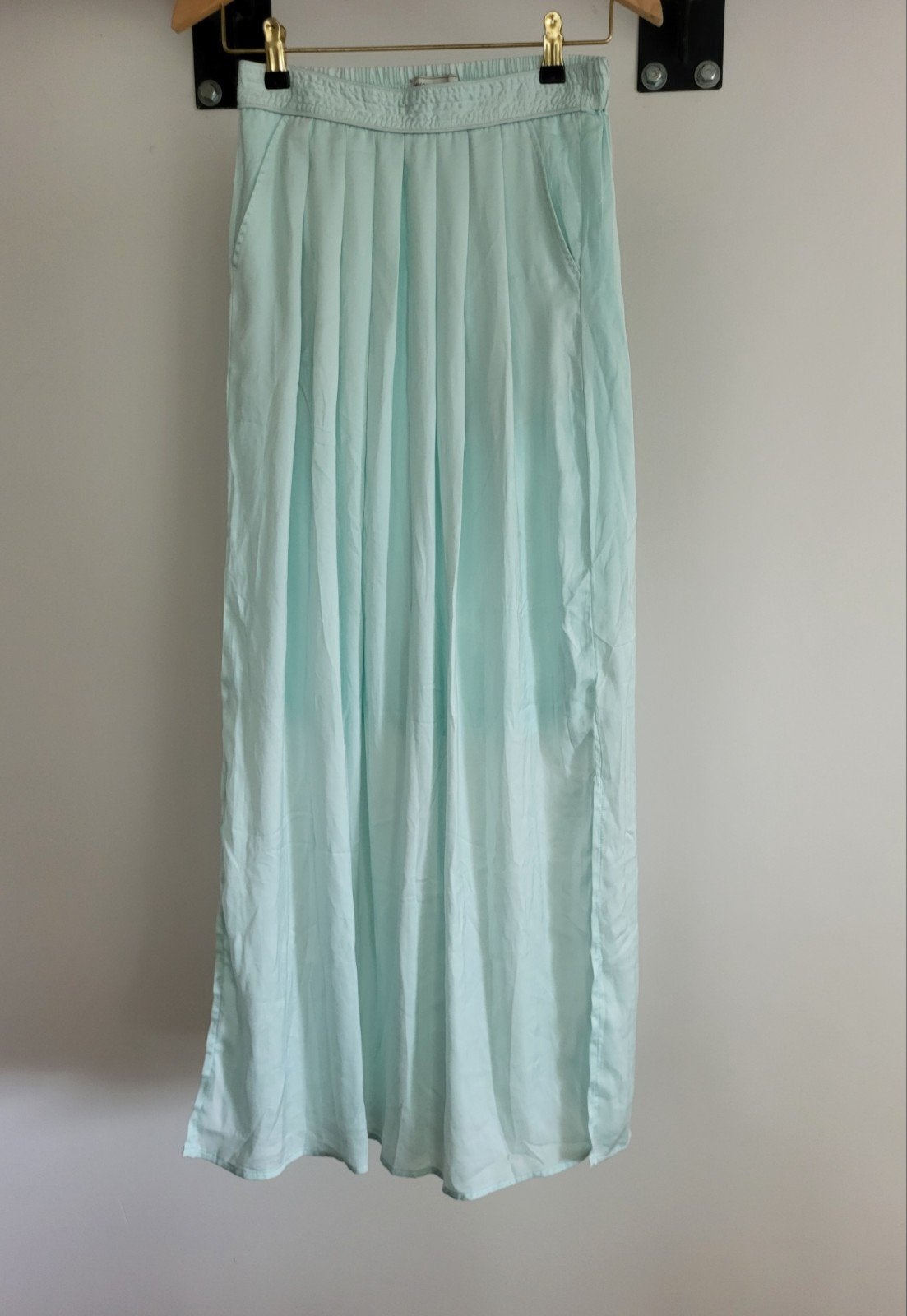 Elegante lange mintgroene rok - maat M, Maat 38/40 (M), Glo-Story, Ophalen of Verzenden, Zo goed als nieuw