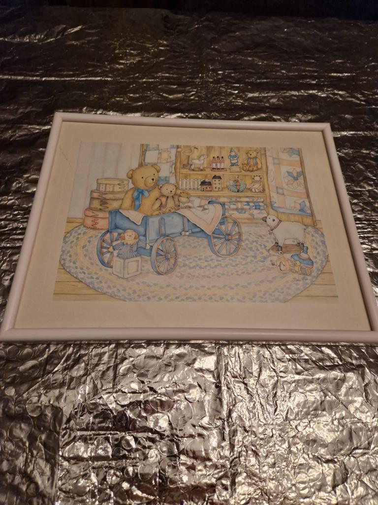 Mooie schilderij voor op kinderkamer, Ophalen of Verzenden, Gebruikt, Wanddecoratie