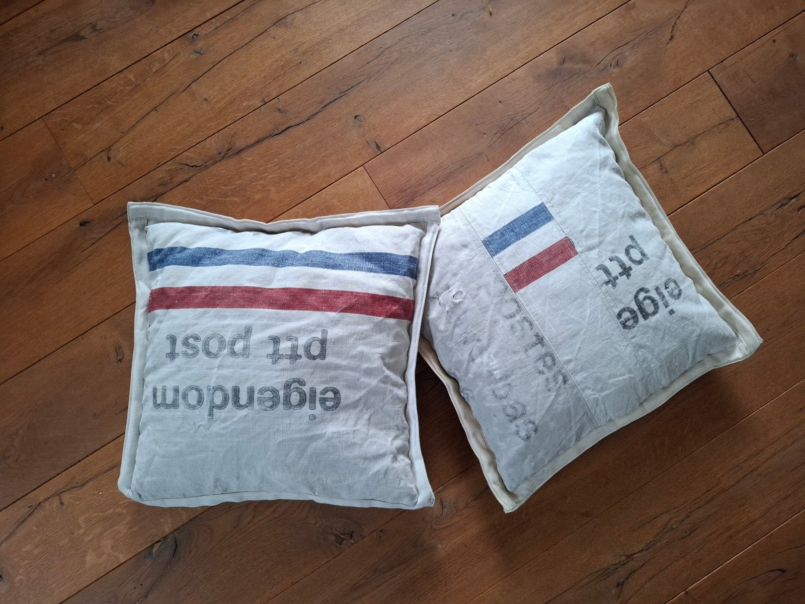 Set van 2 vintage PTT postkussens, Ophalen, Overige merken, Gebruikt, Meerkleurig