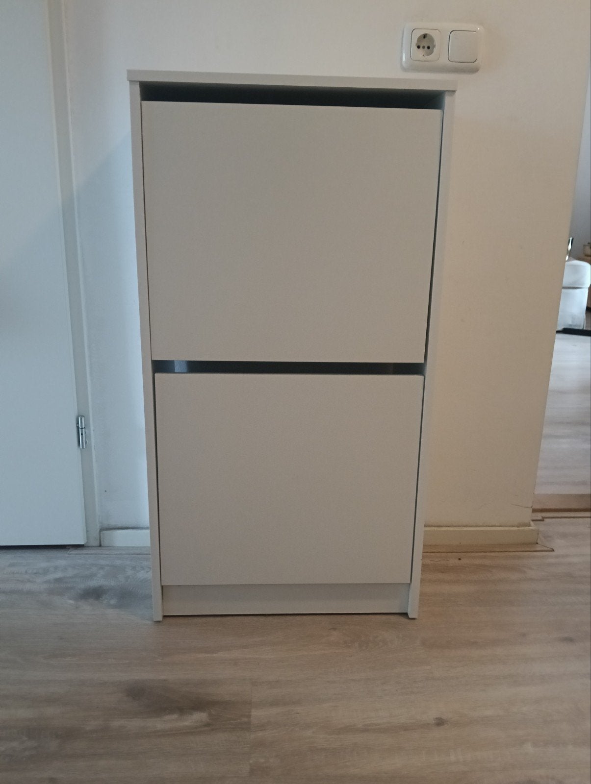 IKEA BISSA Schoenrek - Wit, Zo goed als nieuw, Huis en Inrichting, Kasten | Schoenenkasten, Ophalen, Zo goed als nieuw, Modern