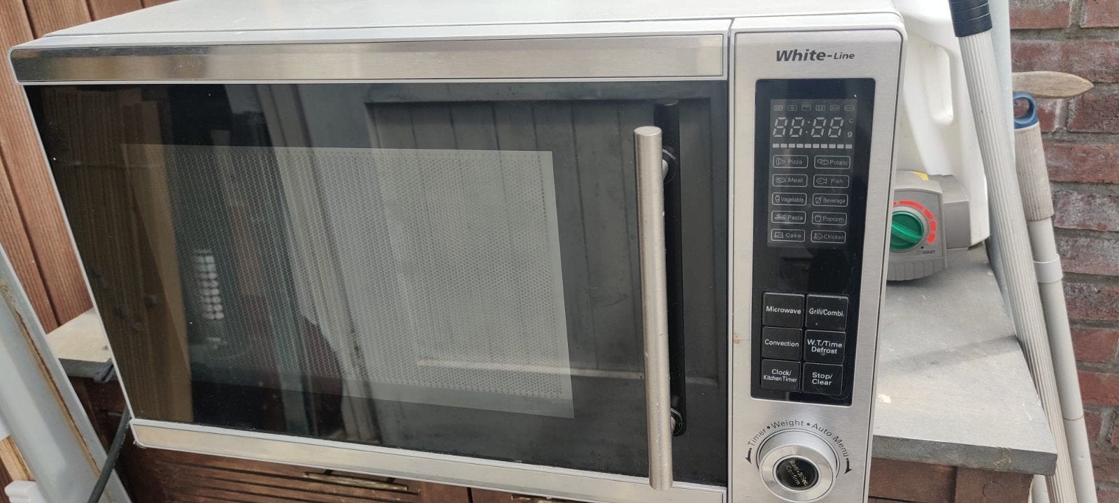 White-Line Combimagnetron met Grill - MC928S, Witgoed en Apparatuur, Ophalen, Combimagnetron, Gebruikt, Grill