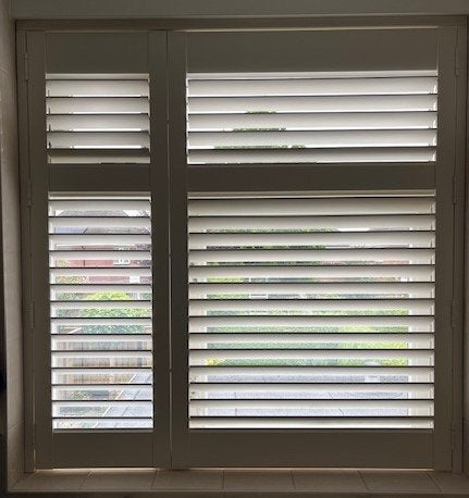 Mooie houten Shutters, Ophalen, In te korten, Wit, Hout