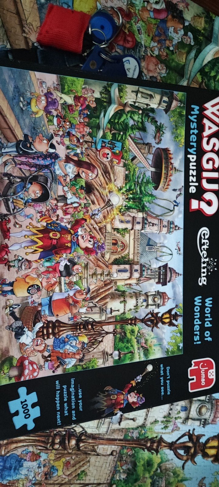 Efteling wasgij compleet, Ophalen, 500 t/m 1500 stukjes, Zo goed als nieuw, Legpuzzel