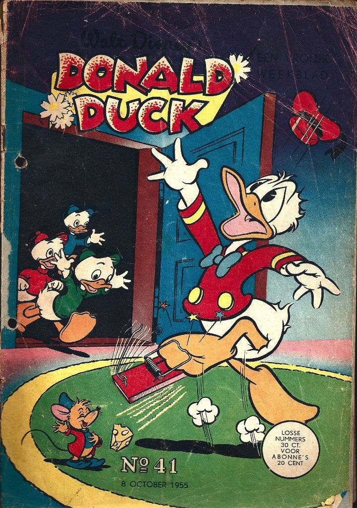 Donald Duck 1955 Nr 41, Eén comic, Ophalen of Verzenden, Gelezen, Amerika