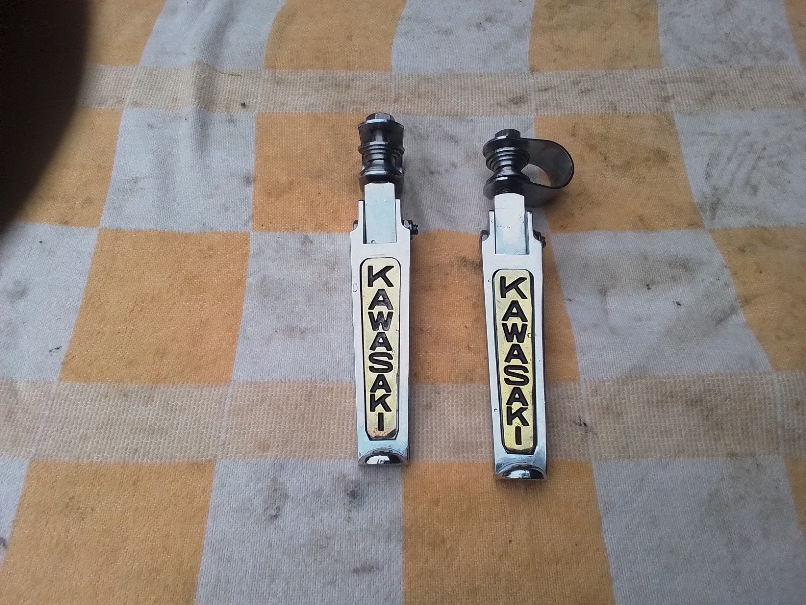 Kawasaki highway  steps Voetsteunen - Goud Chroom rvs, Ophalen of Verzenden, Nieuw