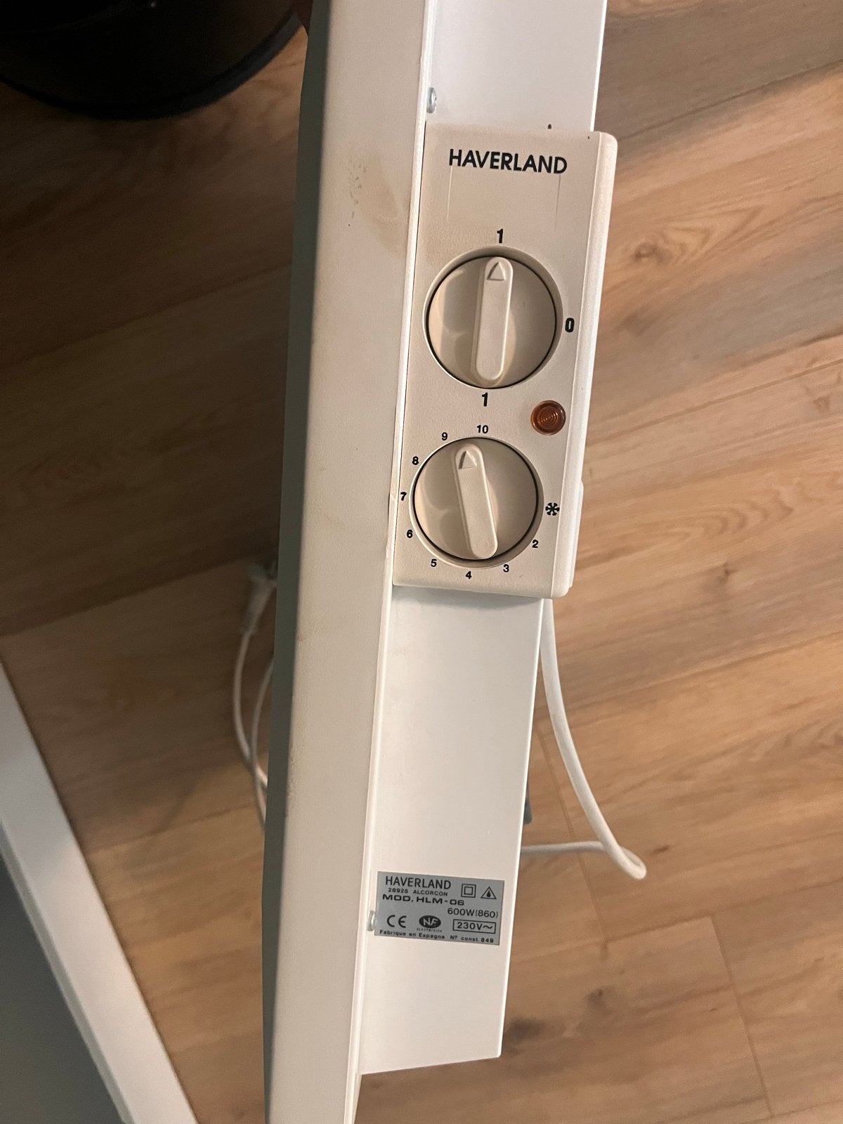 Haverland elektrische kachel - Gratis af te halen, Doe-het-zelf en Verbouw, Verwarming en Radiatoren, Ophalen, 30 tot 80 cm, Gebruikt